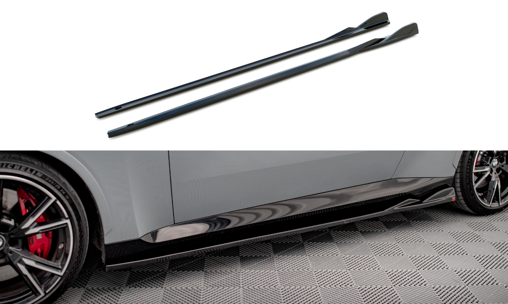 MAXTON DESIGN SIDE SKIRTS DIFFUSERS V.1 BMW 2 COUPE M-PACK / M240I G42