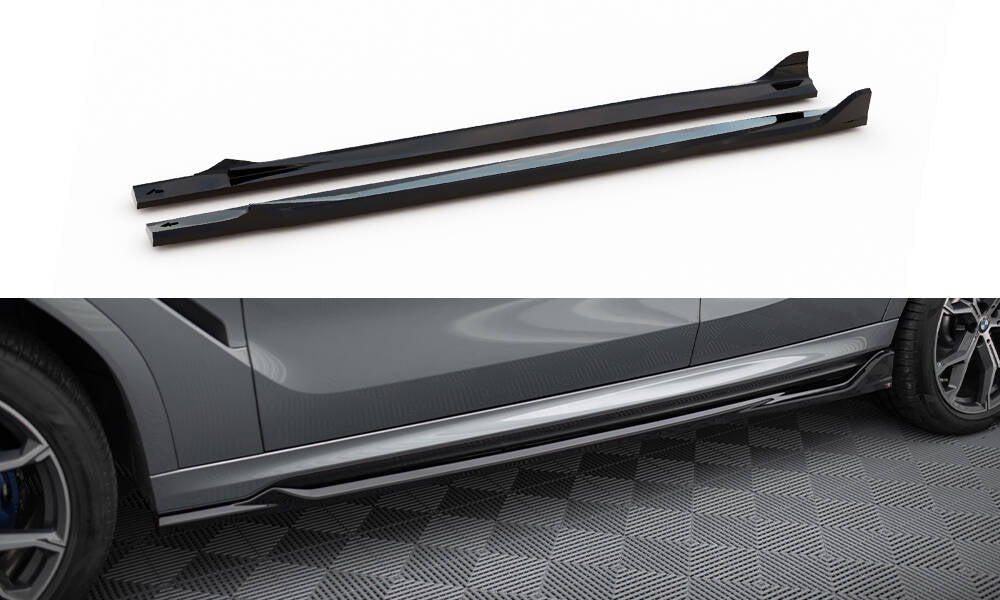 MAXTON DESIGN SIDE SKIRTS DIFFUSERS V.2 BMW X6 M-PACK G06 FACELIFT