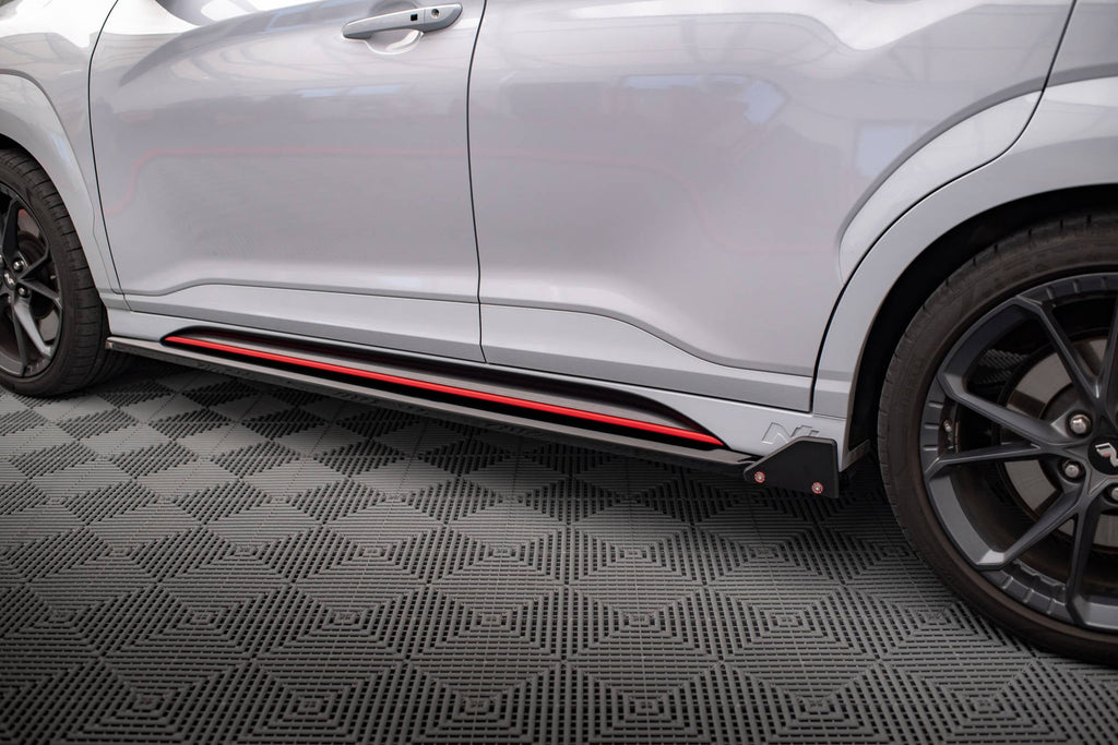 MAXTON DESIGN Side Skirts Diffusers V.1 + Flaps Hyundai Kona N Mk2