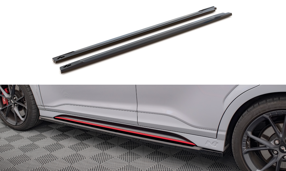 MAXTON DESIGN Side Skirts Diffusers V.1 Hyundai Kona N Mk2