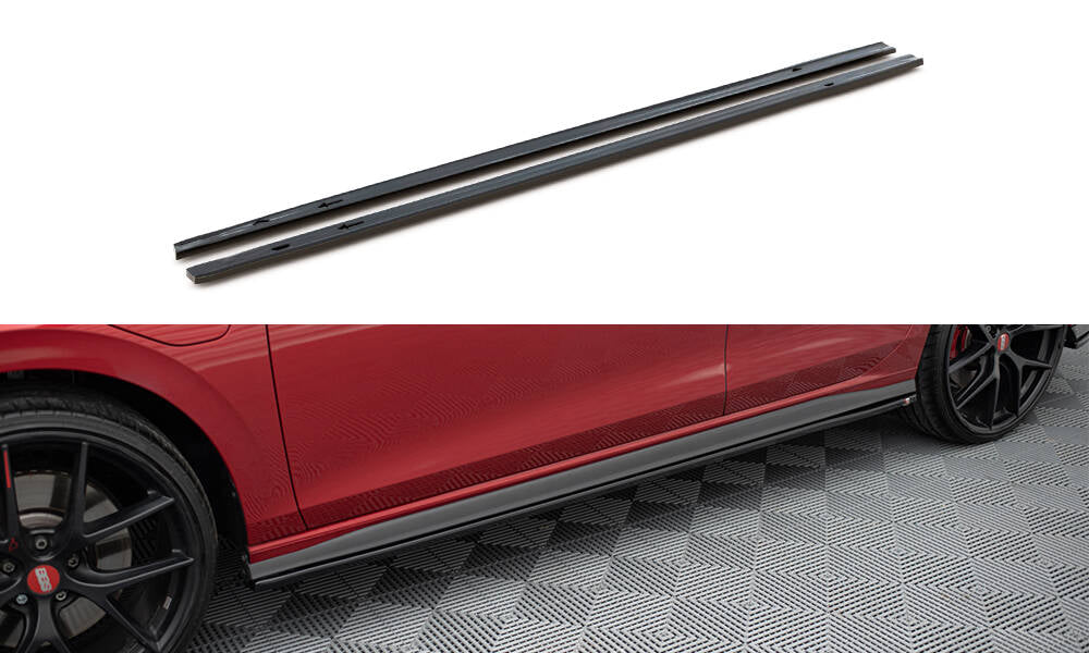 MAXTON DESIGN SIDE SKIRTS DIFFUSERS VOLKSWAGEN GOLF 8 GTI / GTI CLUBSPORT / R-LINE