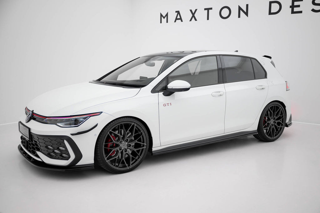MAXTON DESIGN SIDE SKIRTS DIFFUSERS VOLKSWAGEN GOLF 8 GTI / GTI CLUBSPORT / R-LINE