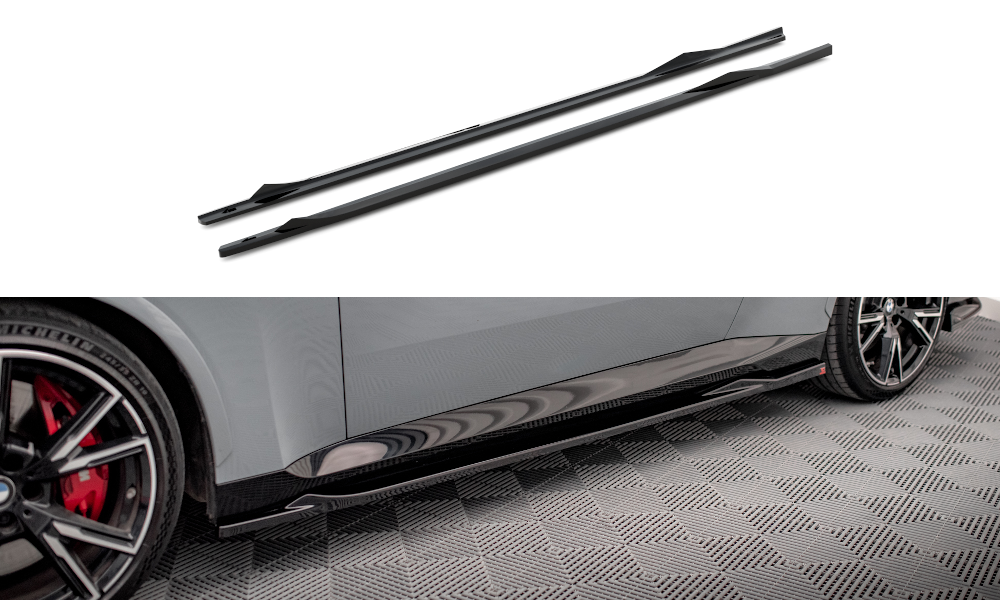 MAXTON DESIGN SIDE SKIRTS DIFFUSERS V.2 BMW 2 COUPE M-PACK / M240I G42