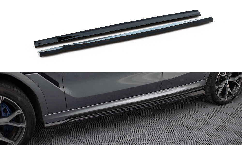 MAXTON DESIGN SIDE SKIRTS DIFFUSERS V.1 BMW X6 M-PACK G06 FACELIFT