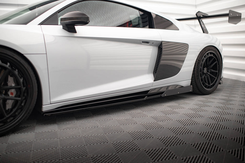 MAXTON DESIGN SIDE SKIRTS DIFFUSERS V.2+ FLAPS AUDI R8 MK2 FACELIFT