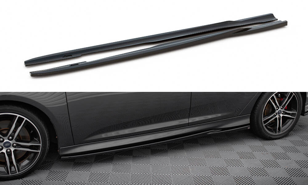 MAXTON DESIGN SIDE SKIRTS DIFFUSERS V.2 FORD FOCUS ST MK3 / MK3 FL