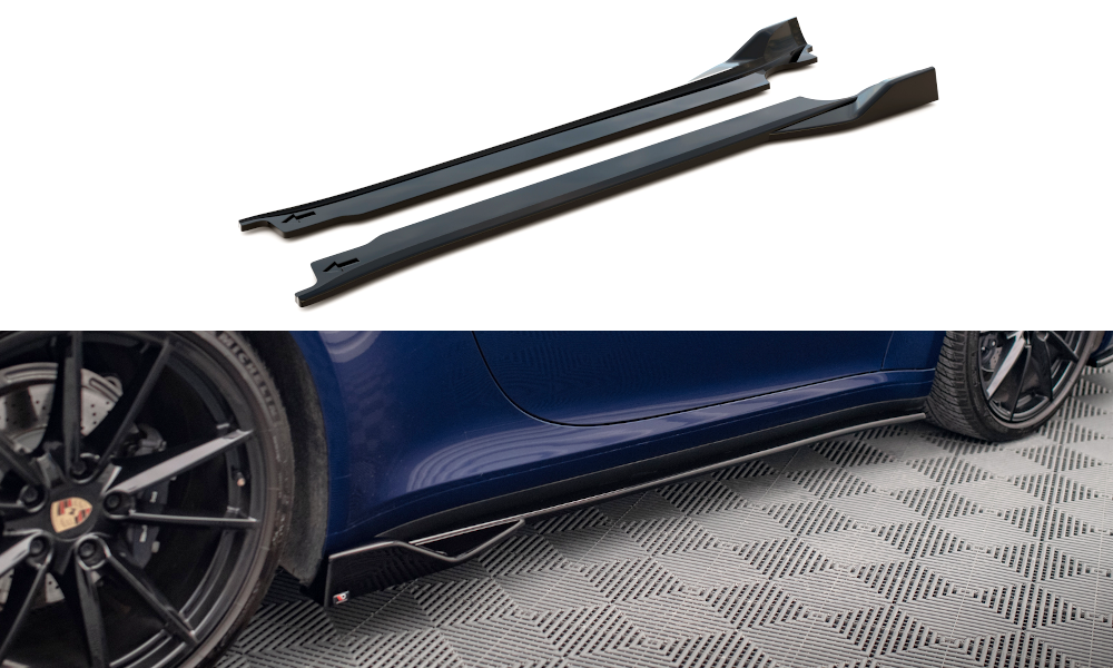 MAXTON DESIGN SIDE SKIRTS DIFFUSERS V.2 PORSCHE 911 CARRERA AERO 992 / CARRERA GTS 992