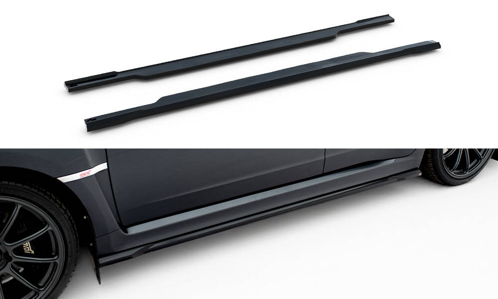 MAXTON DESIGN Side Skirts Diffusers V.2 Subaru Impreza WRX STI Mk3 Facelift