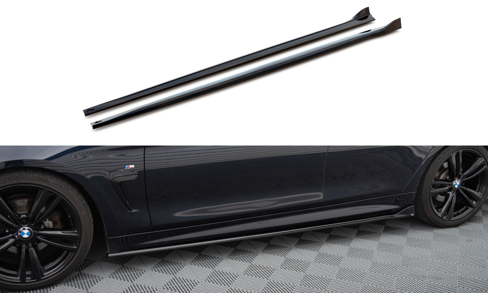MAXTON DESIGN SIDE SKIRTS DIFFUSERS V.3 BMW 4 COUPE / GRAN COUPE / CABRIO M-PACK F32 / F36 / F33