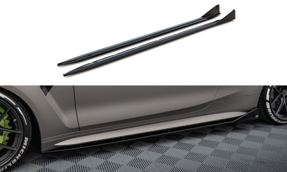 MAXTON DESIGN SIDE SKIRTS DIFFUSERS V.3 CSL LOOK BMW M4 G82