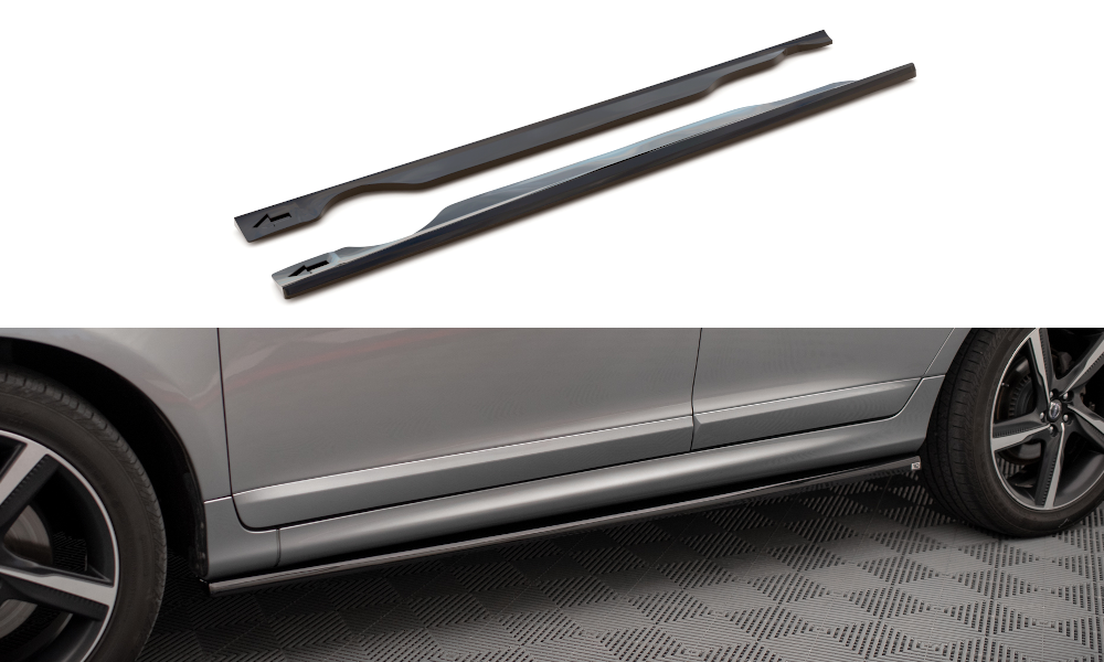 MAXTON DESIGN SIDE SKIRTS DIFFUSERS VOLVO XC60 R-DESIGN MK1 FACELIFT