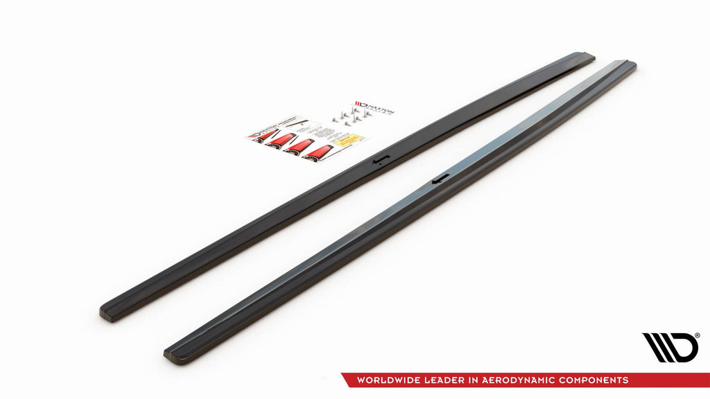 MAXTON DESIGN SIDE SKIRTS SPLITTERS AUDI S3 / A3 S-LINE 8V / 8V FL SEDAN