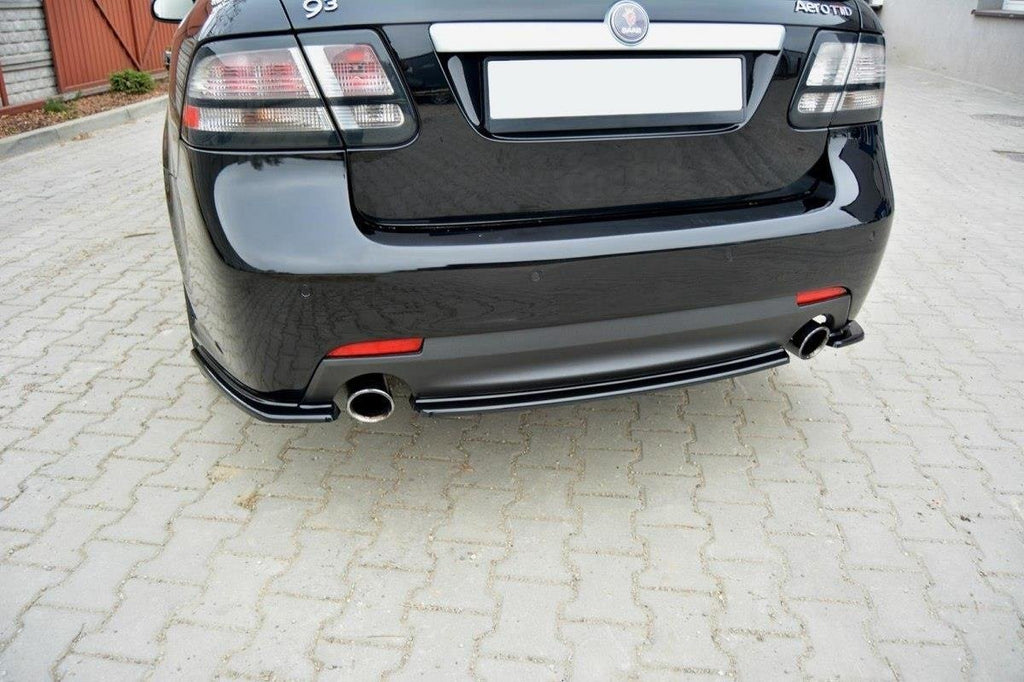 MAXTON DESIGN CAENTRAL REAR SPLITTER SAAB 9-3 AERO MK2 FACELIFT