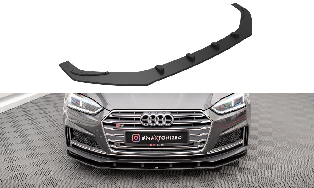 MAXTON DESIGN STREET PRO FRONT SPLITTER AUDI A5 S-LINE / S5 COUPE / SPORTBACK F5