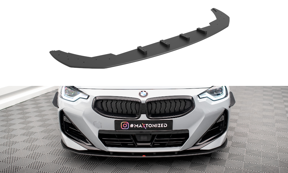 MAXTON DESIGN STREET PRO FRONT SPLITTER BMW 2 COUPE M-PACK / M240I G42