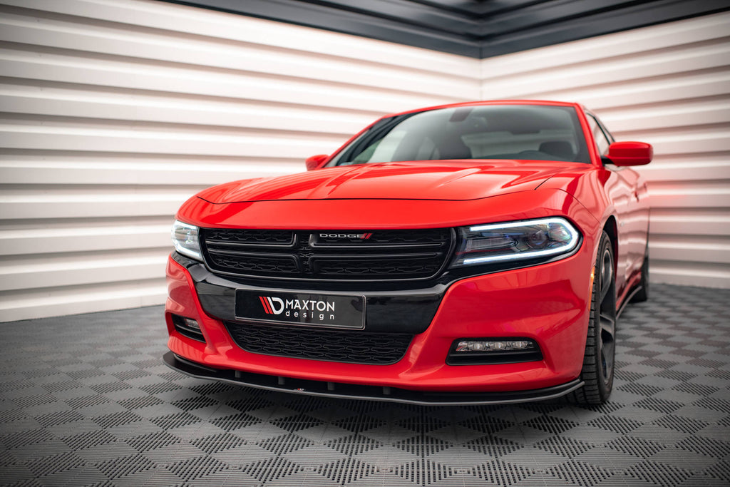 MAXTON DESIGN STREET PRO FRONT SPLITTER DODGE CHARGER RT MK7 FACELIFT