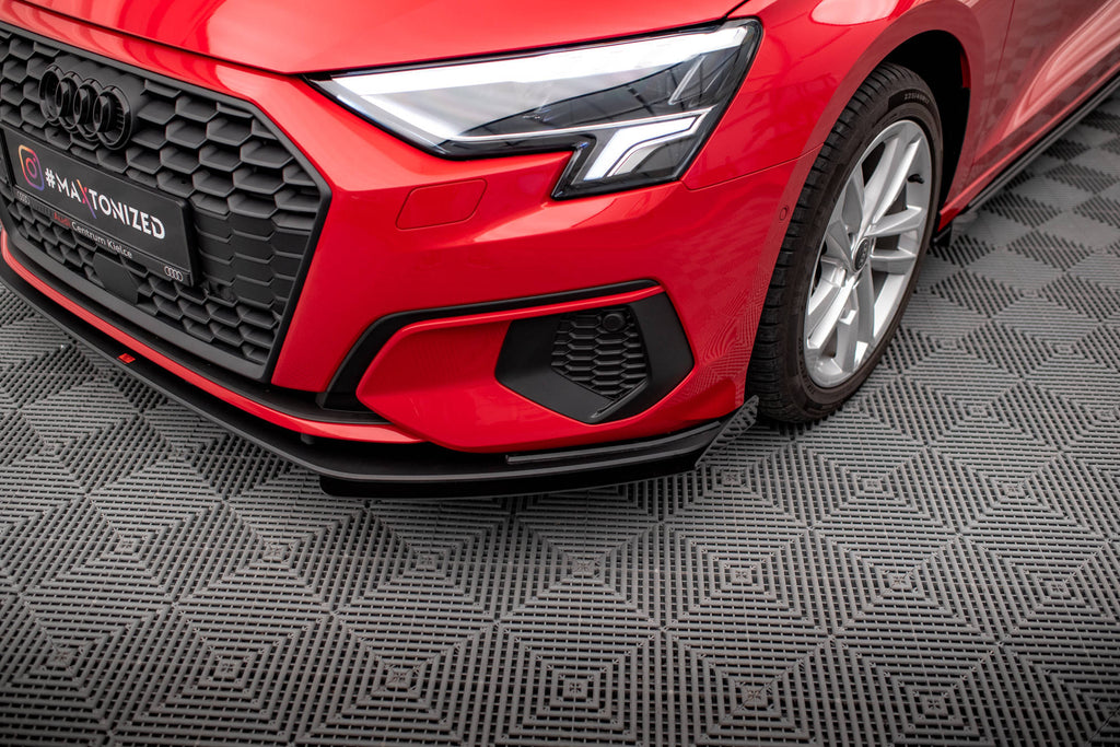 MAXTON DESIGN STREET PRO FRONT SPLITTER + FLAPS AUDI A3 8Y