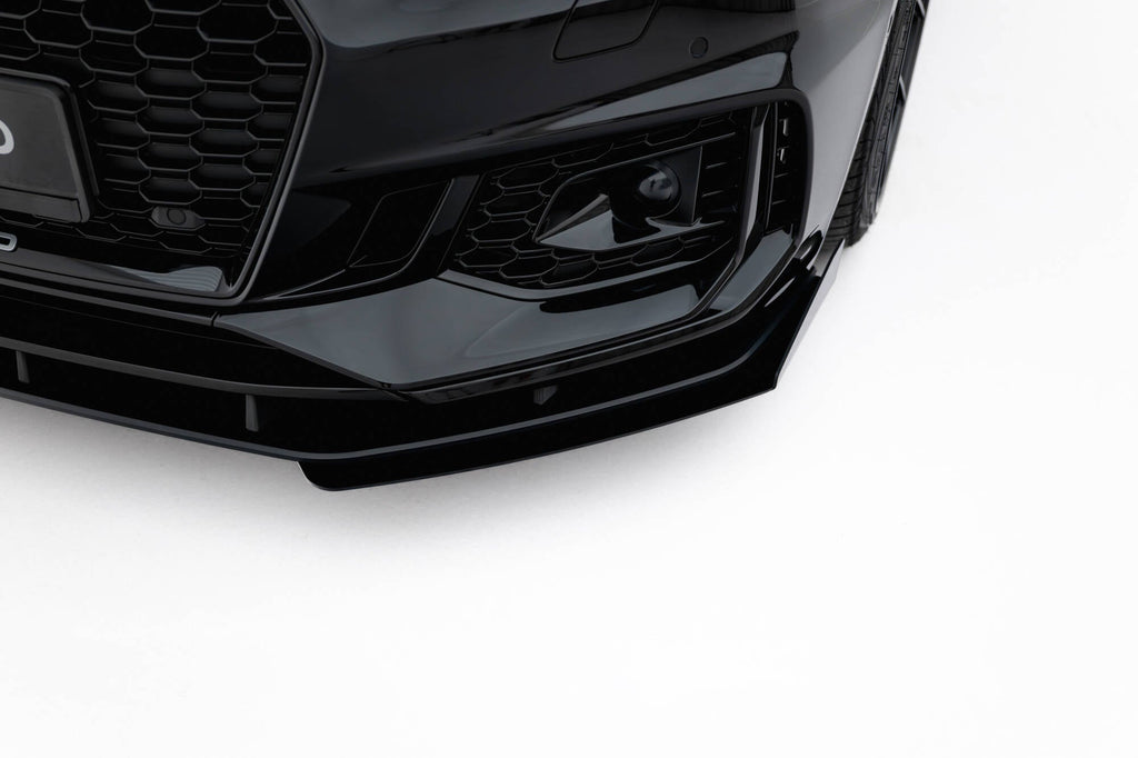 MAXTON DESIGN Street Pro Front Splitter + Flaps Audi RS5 Coupe / Sportback F5