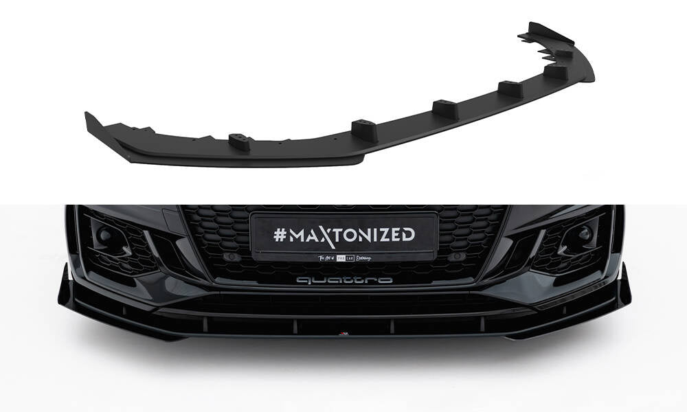 MAXTON DESIGN Street Pro Front Splitter + Flaps Audi RS5 Coupe / Sportback F5
