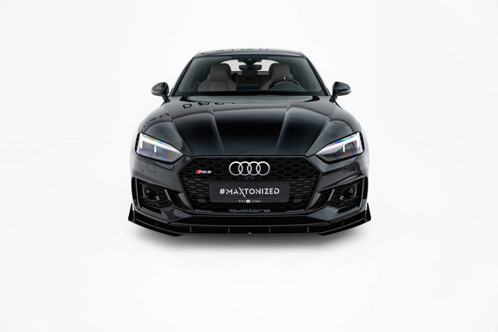 MAXTON DESIGN Street Pro Front Splitter + Flaps Audi RS5 Coupe / Sportback F5
