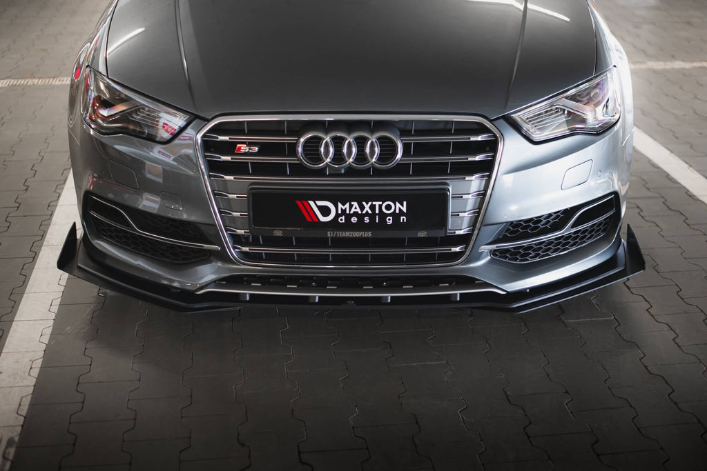 MAXTON DESIGN Street Pro Front Splitter + Flaps Audi S3 / A3 S-Line Sedan 8V