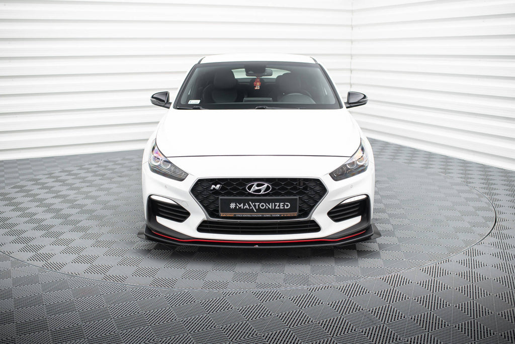 MAXTON DESIGN RACING DURABILITY FRONT SPLITTER + FLAPS HYUNDAI I30 N MK3 (ELANTRA GT) HATCHBACK / FASTBACK