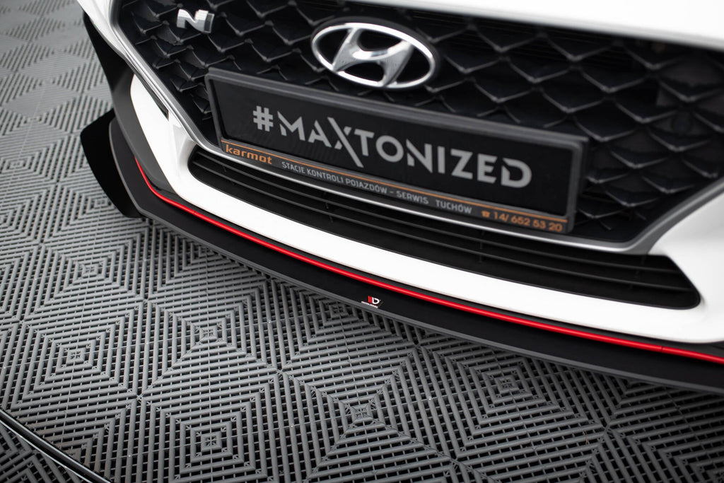 MAXTON DESIGN RACING DURABILITY FRONT SPLITTER + FLAPS HYUNDAI I30 N MK3 (ELANTRA GT) HATCHBACK / FASTBACK