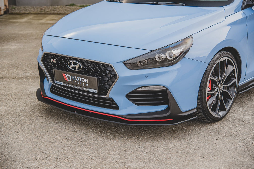 MAXTON DESIGN RACING DURABILITY FRONT SPLITTER + FLAPS HYUNDAI I30 N MK3 (ELANTRA GT) HATCHBACK / FASTBACK