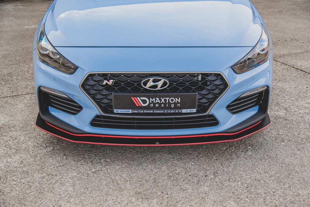 MAXTON DESIGN RACING DURABILITY FRONT SPLITTER + FLAPS HYUNDAI I30 N MK3 (ELANTRA GT) HATCHBACK / FASTBACK