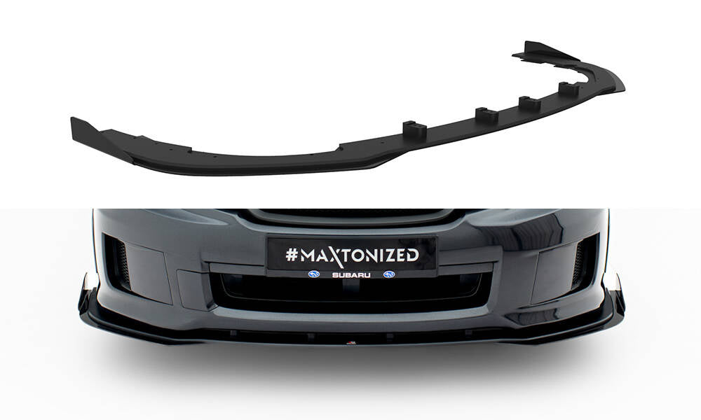 MAXTON DESIGN Street Pro Front Splitter + Flaps Subaru Impreza WRX STI Mk3 Facelift