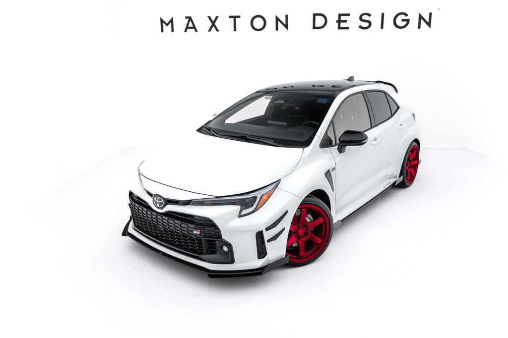MAXTON DESIGN Street Pro Front Splitter + Flaps Toyota GR Corolla Mk12