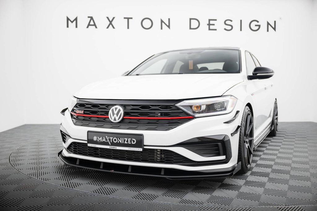 MAXTON DESIGN STREET PRO FRONT SPLITTER + FLAPS VOLKSWAGEN JETTA GLI MK7