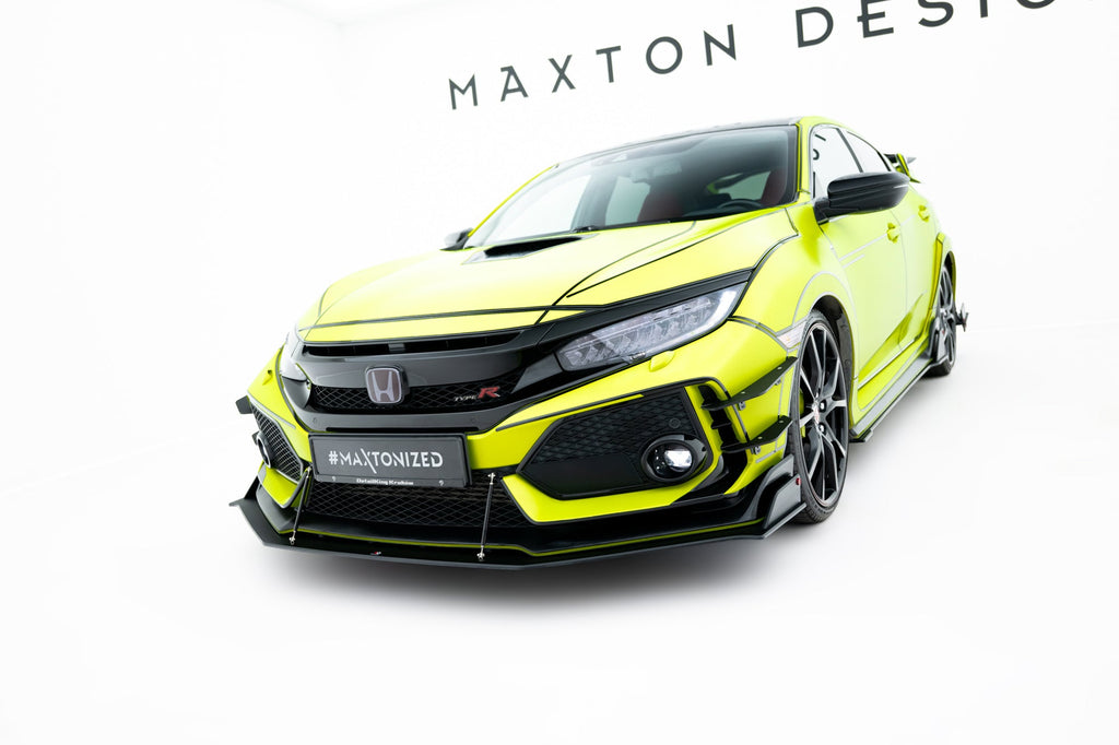 MAXTON DESIGN RACING DURABILITY FRONT SPLITTER HONDA CIVIC X TYPE-R