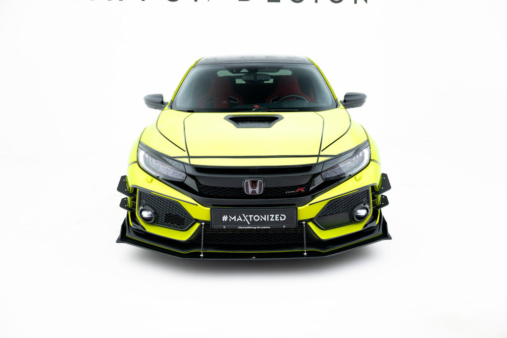 MAXTON DESIGN RACING DURABILITY FRONT SPLITTER HONDA CIVIC X TYPE-R