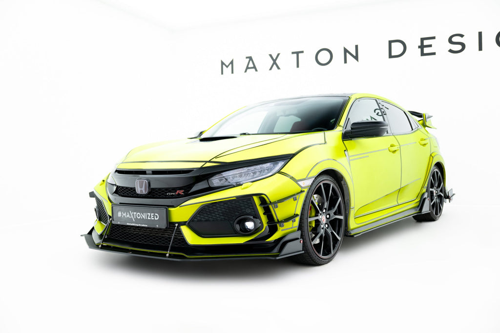 MAXTON DESIGN RACING DURABILITY FRONT SPLITTER HONDA CIVIC X TYPE-R
