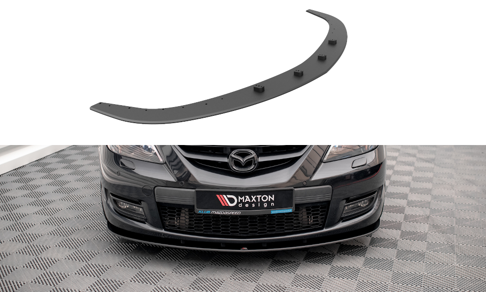 MAXTON DESIGN STREET PRO FRONT SPLITTER MAZDA 3 MPS MK1