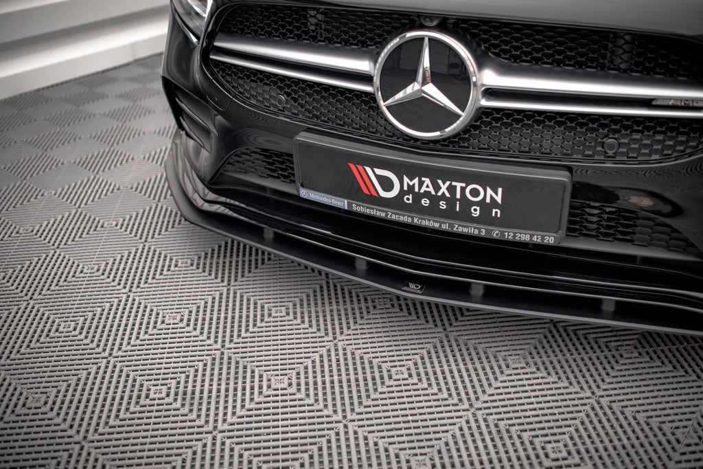 MAXTON DESIGN Street Pro Front Splitter Mercedes A35 AMG / AMG-Line Aero Pack W177