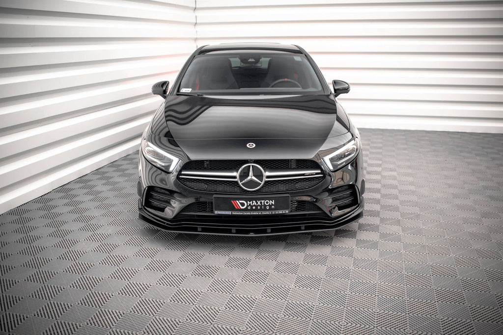 MAXTON DESIGN Street Pro Front Splitter Mercedes A35 AMG / AMG-Line Aero Pack W177