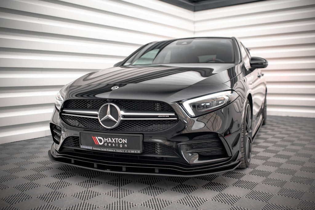 MAXTON DESIGN Street Pro Front Splitter Mercedes A35 AMG / AMG-Line Aero Pack W177