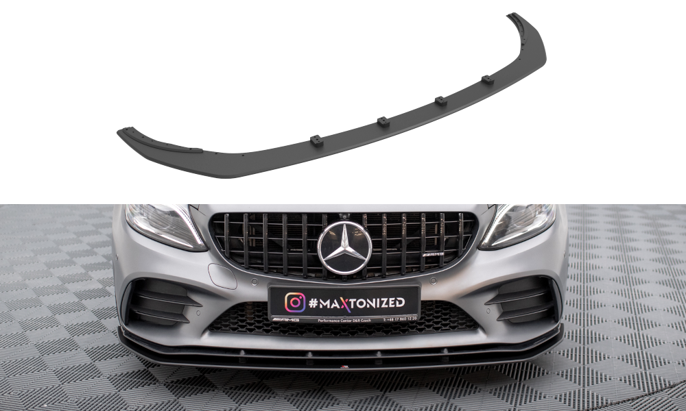 MAXTON DESIGN STREET PRO FRONT SPLITTER MERCEDES-AMG C43 COUPE C205 FACELIFT