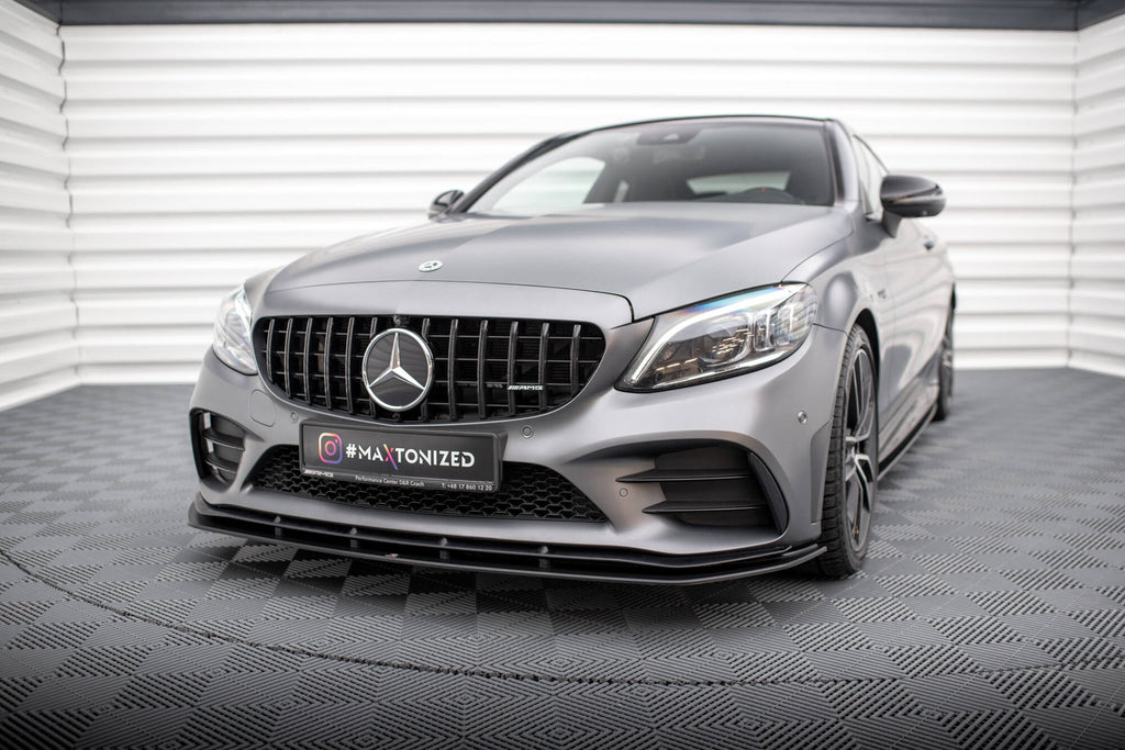 MAXTON DESIGN STREET PRO FRONT SPLITTER MERCEDES-AMG C43 COUPE C205 FACELIFT