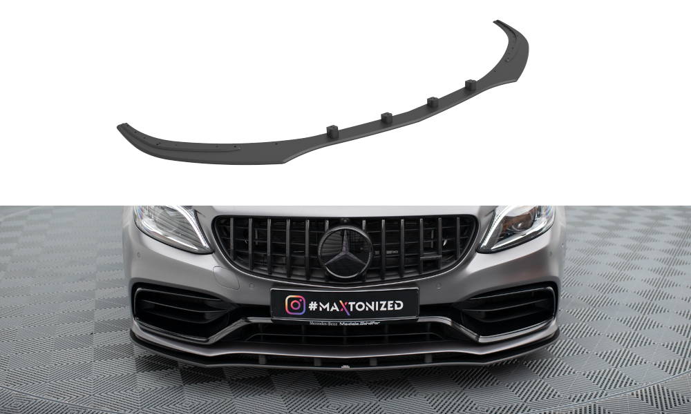 MAXTON DESIGN Street Pro Front Splitter Mercedes-AMG C63 Sedan / Estate W205 Facelift