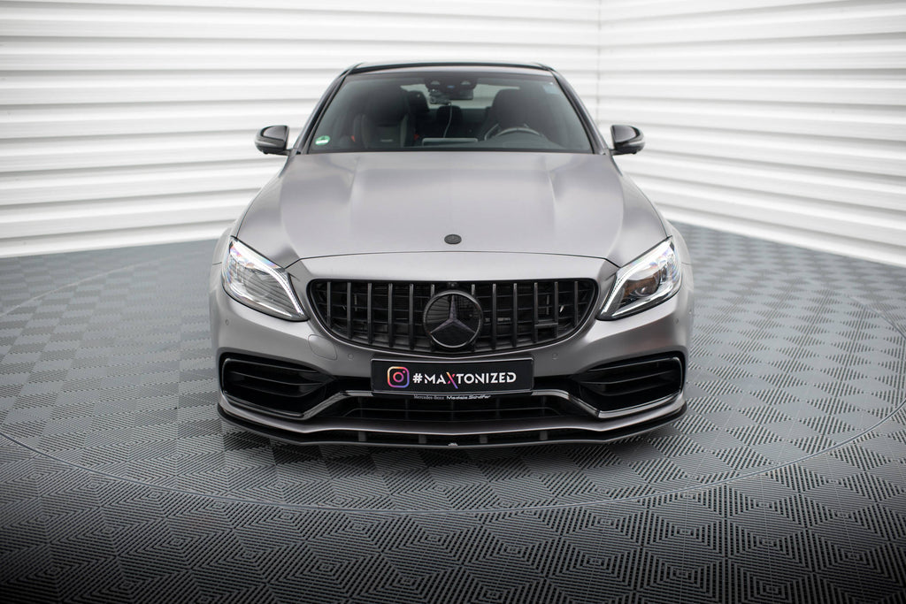 MAXTON DESIGN Street Pro Front Splitter Mercedes-AMG C63 Sedan / Estate W205 Facelift
