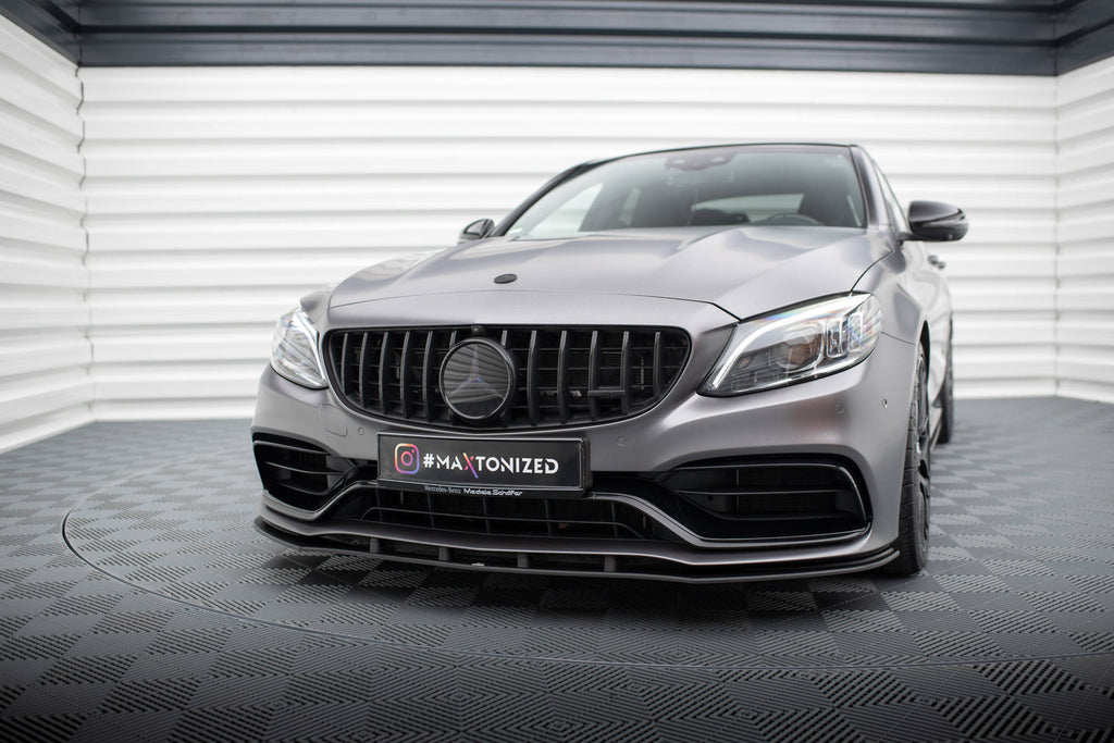 MAXTON DESIGN Street Pro Front Splitter Mercedes-AMG C63 Sedan / Estate W205 Facelift