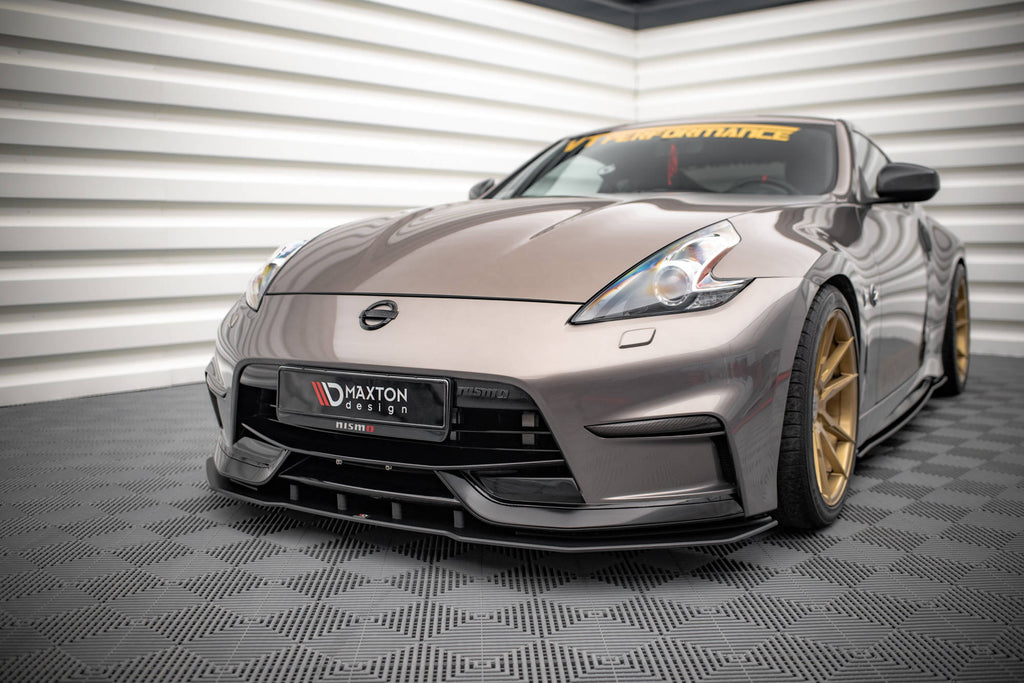 MAXTON DESIGN STREET PRO FRONT SPLITTER NISSAN 370Z NISMO FACELIFT