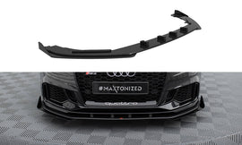 MAXTON DESIGN STREET PRO FRONT SPLITTER V.1 + FLAPS AUDI RS3 SEDAN 8V FACELIFT