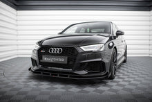 Load image into Gallery viewer, MAXTON DESIGN STREET PRO FRONT SPLITTER V.1 + FLAPS AUDI RS3 SEDAN 8V FACELIFT
