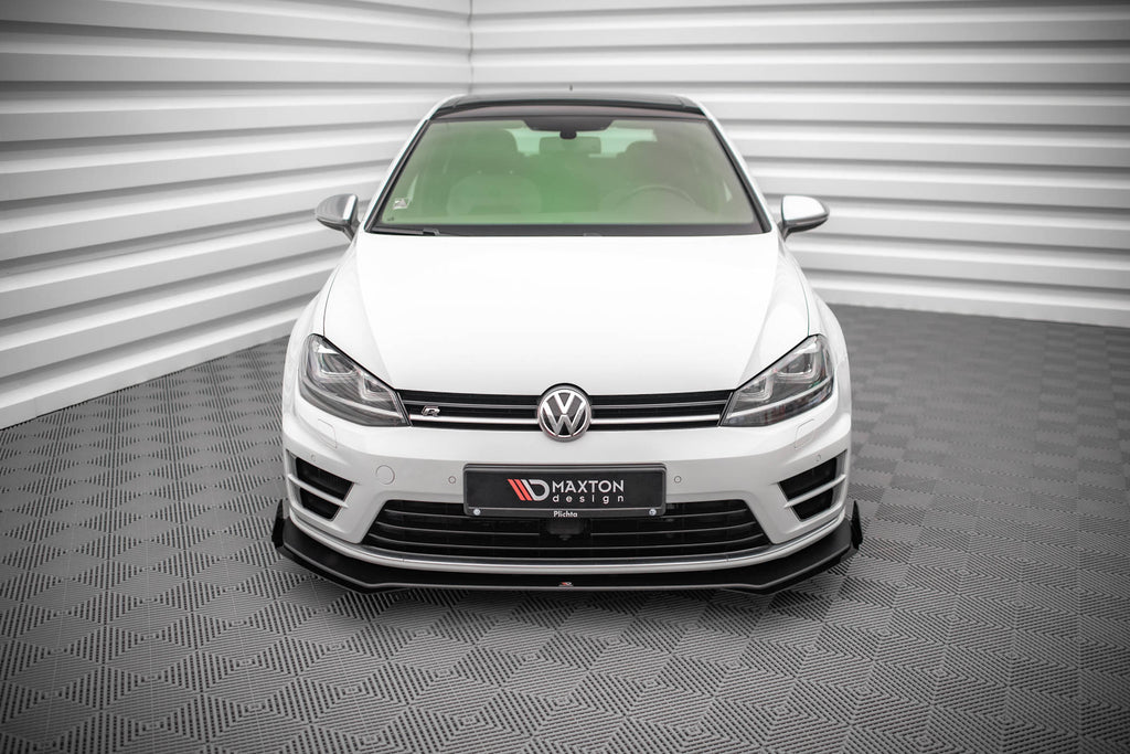 MAXTON DESIGN STREET PRO FRONT SPLITTER V.1 + FLAPS VOLKSWAGEN GOLF R MK7