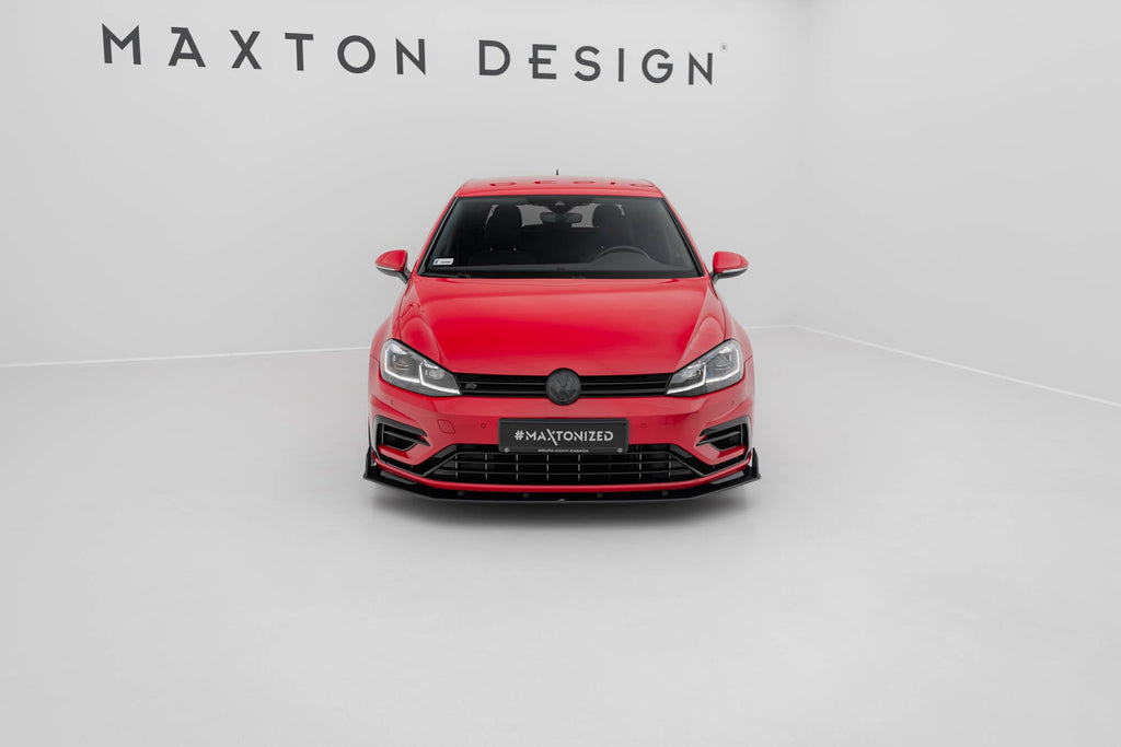 MAXTON DESIGN RACING DURABILITY FRONT SPLITTER V.2 VW GOLF 7 R FACELIFT