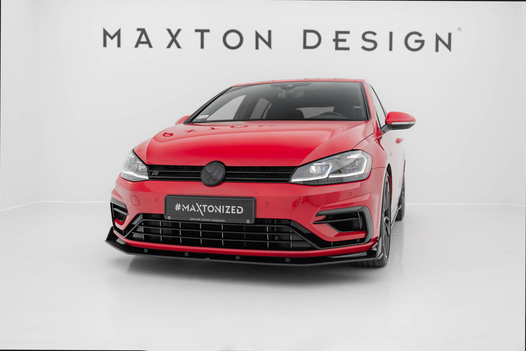 MAXTON DESIGN RACING DURABILITY FRONT SPLITTER V.2 VW GOLF 7 R FACELIFT